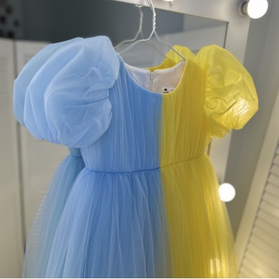 Сукня Хмаринка UA, жовто-блакитна