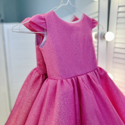 Сукня Принцеса глітерна, яск. рожева